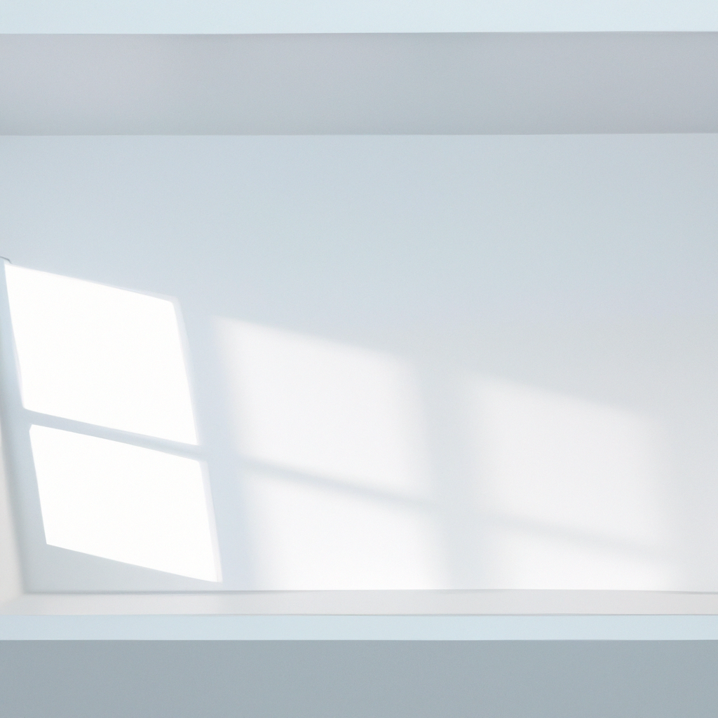 壁に落ちる窓光のグラデーション